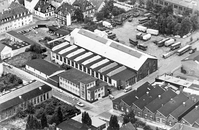 Luftaufnahme des Firmengeländes von Hillenkötter & Ronsieck ca. 1959