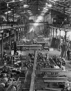 Fabrikhalle von Hillenkötter & Ronsieck in den 50er Jahren
