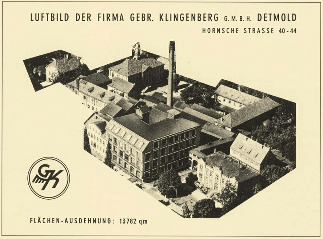Luftbild der Firma Gebr. Klingenberg